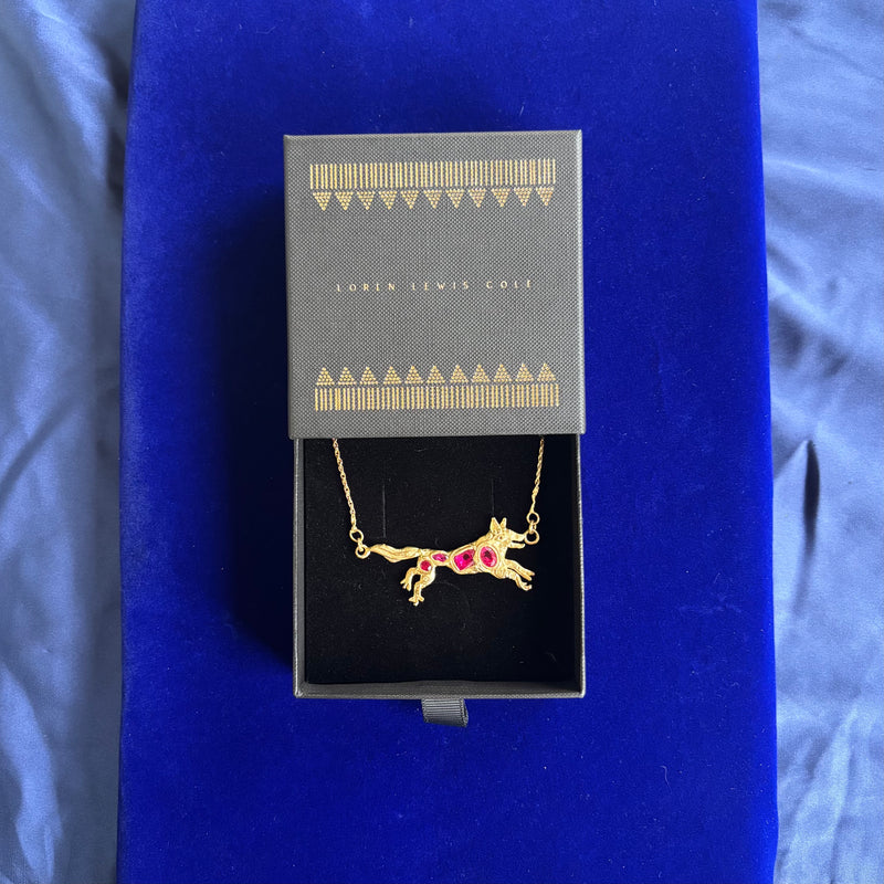 Wild Wolf Talisman with Pink 🐺 💕