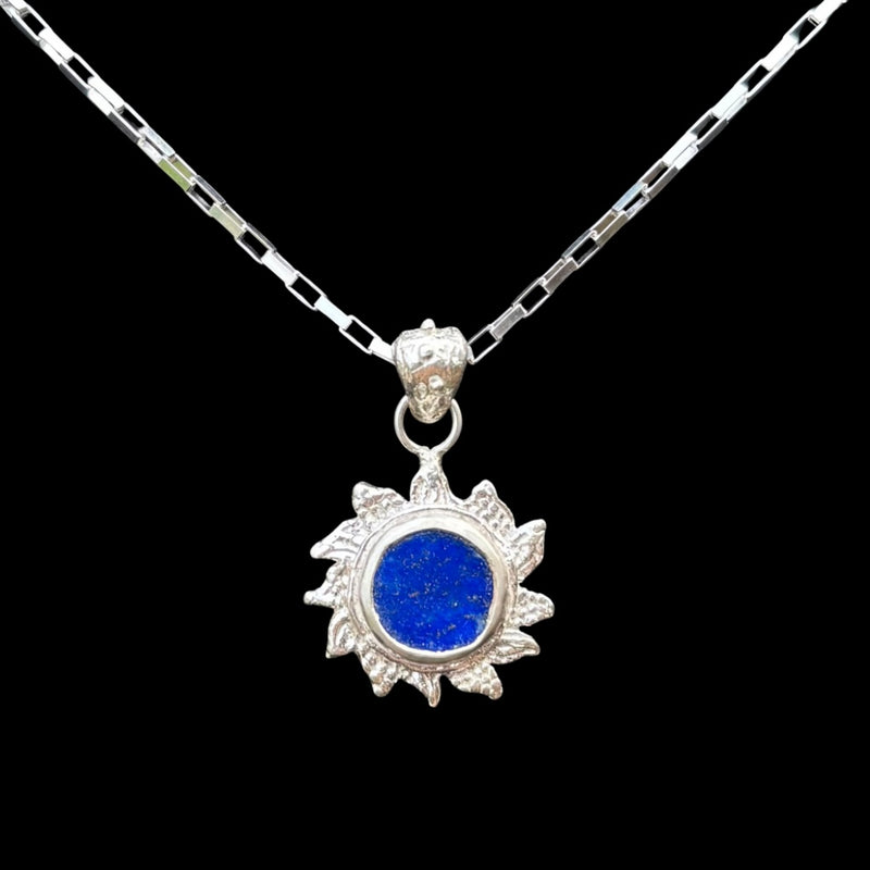 Lapis Lazuli Sun Pendant