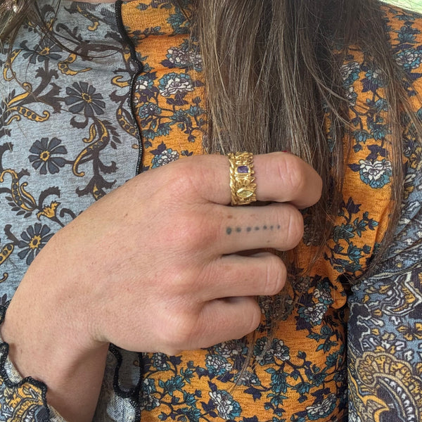 One of a kind crown ring