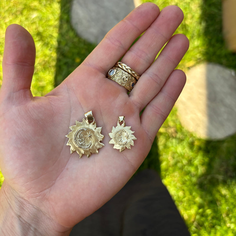 Lapis Lazuli Sun Pendant