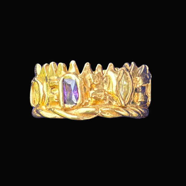 One of a kind crown ring