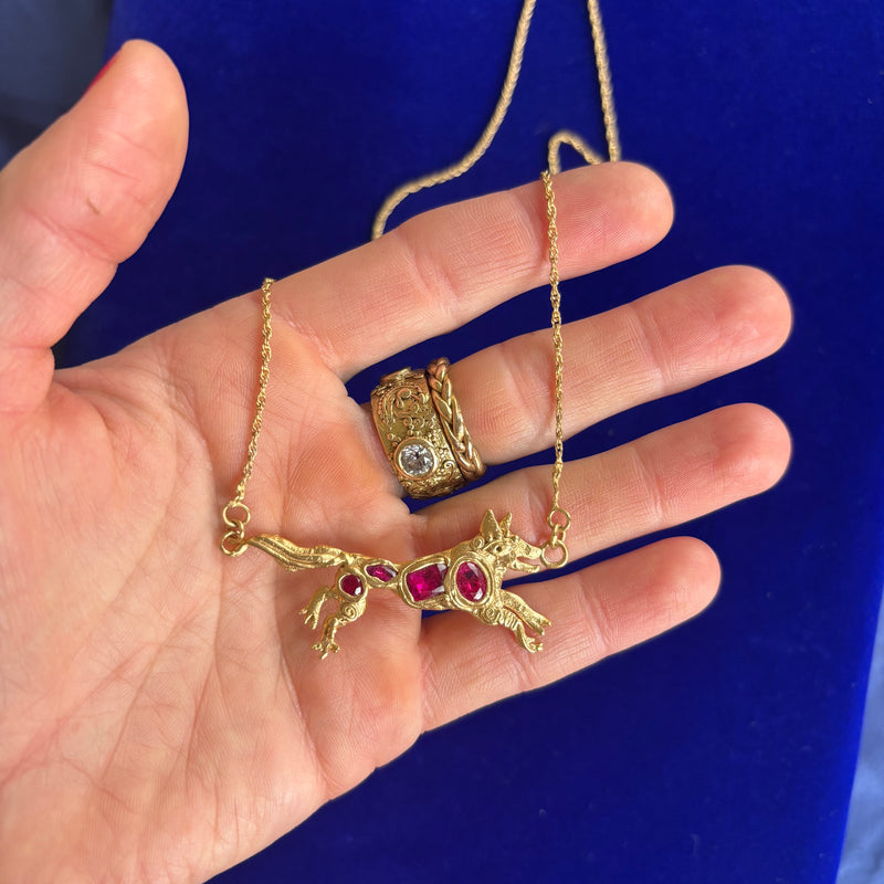 Wild Wolf Talisman with Pink 🐺 💕