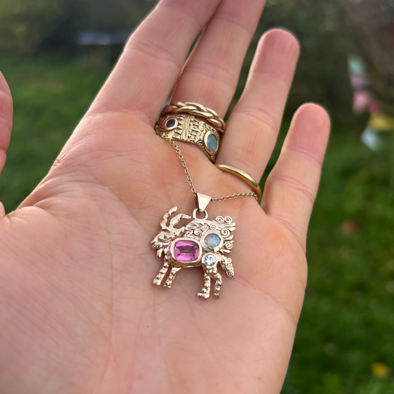 Winged Daddy Goat Talisman