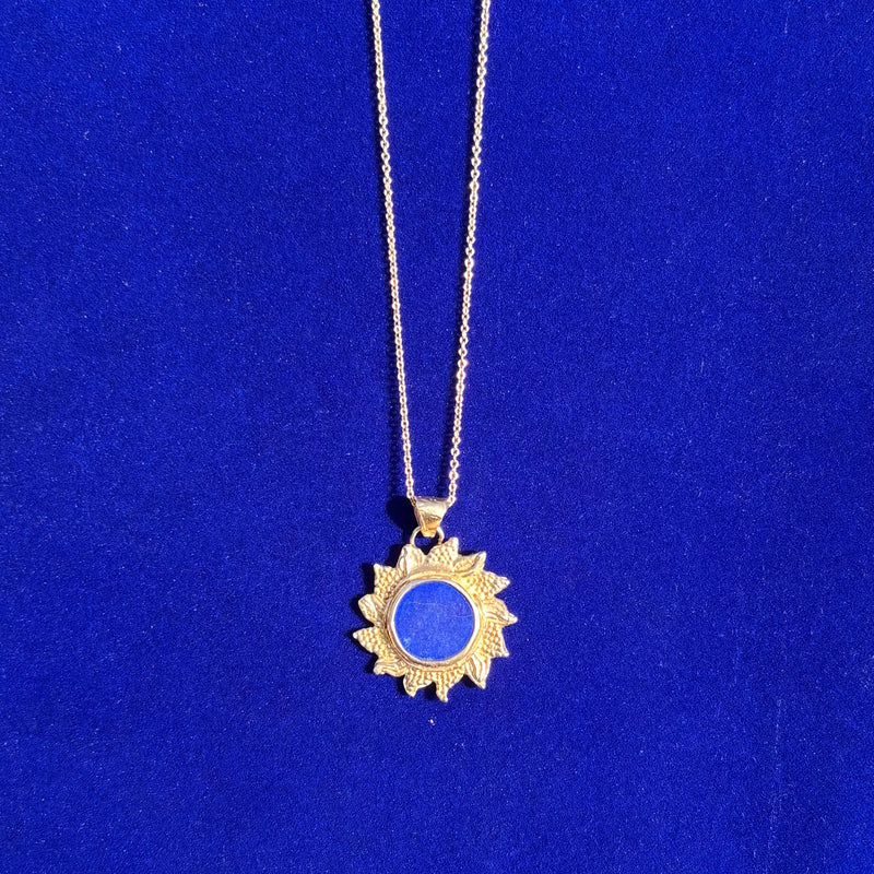 Lapis Lazuli Sun Pendant