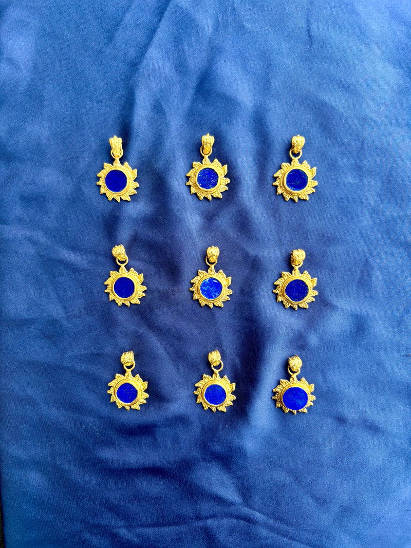Lapis Lazuli Sun Pendant