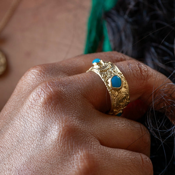 Cosmos Ring SAMPLE // TURQUOISE SIZE S