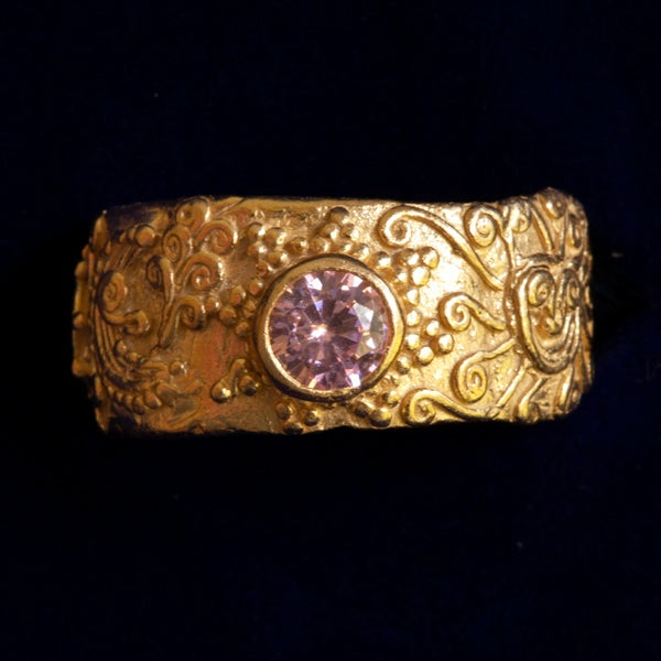 Cosmos Ring SAMPLE // LAB MADE SAPPHIRE // SIZE S