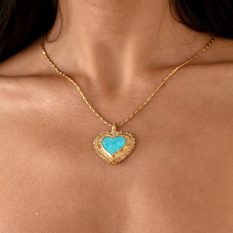 Turquoise Heart Pendant