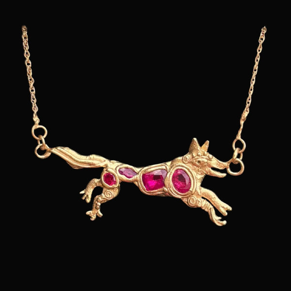 Wild Wolf Talisman with Pink 🐺 💕