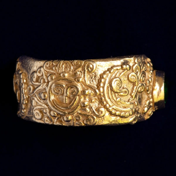 Cosmos Ring SAMPLE // LAB MADE EMERALD // SIZE P