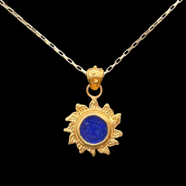 Lapis Lazuli Sun Pendant
