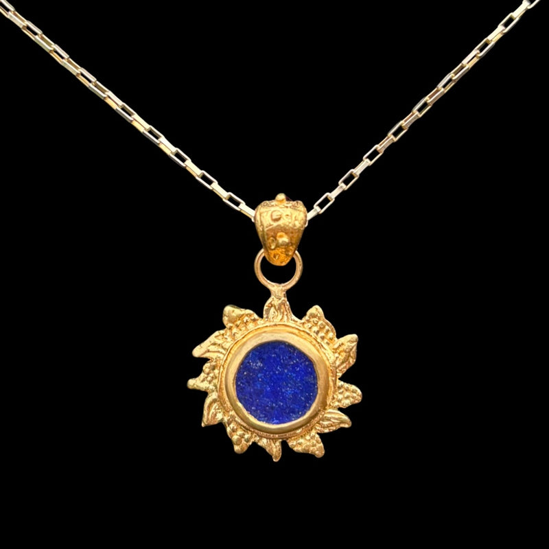 Lapis Lazuli Sun Pendant
