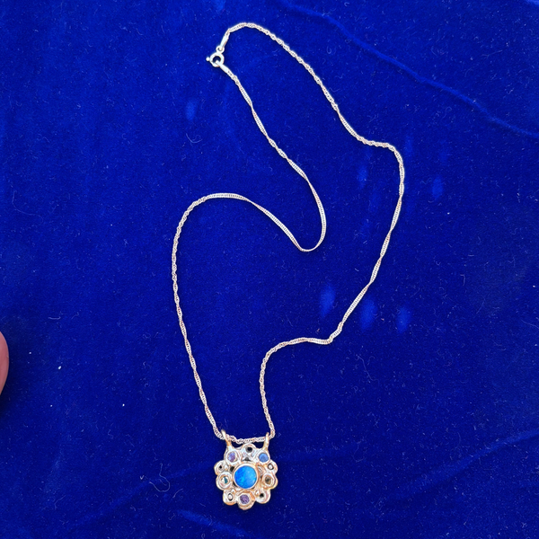 Opal Blossom Pendant