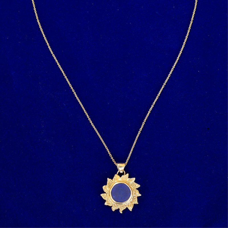 Lapis Lazuli Sun Pendant