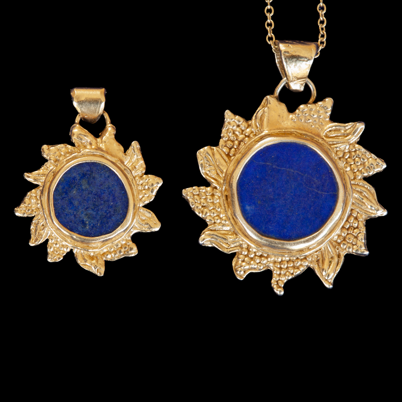 Lapis Lazuli Sun Pendant