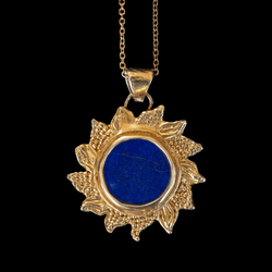 Lapis Lazuli Sun Pendant