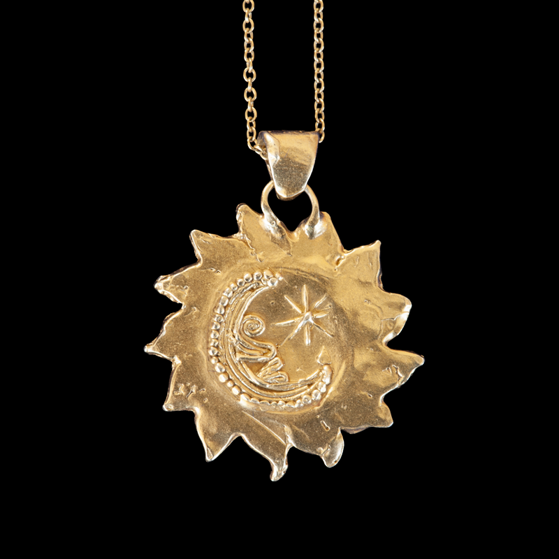 Lapis Lazuli Sun Pendant