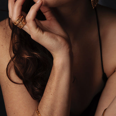 Loren Lewis Cole Jewellery Ancient Inspired Talismanic gold rustic unrefined sensual magical storytelling