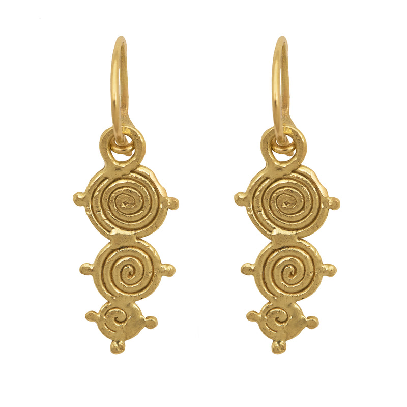 TINY TALISMANS - Pre-order for gold huggie earrings